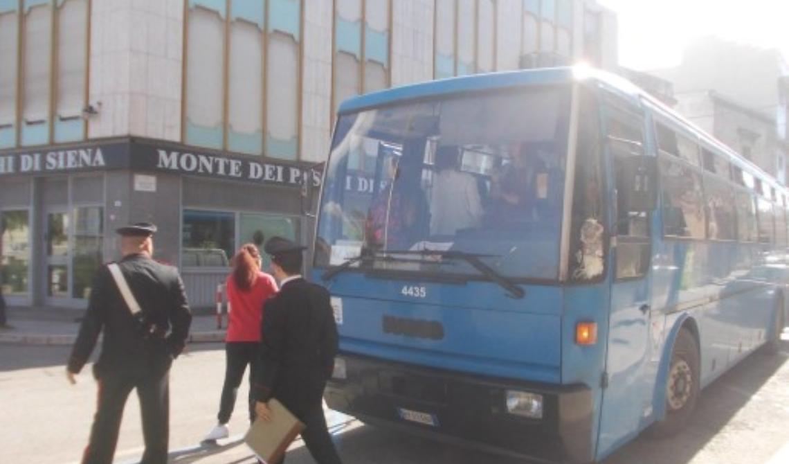 Cerignola: assaltato autobus diretto a Roma