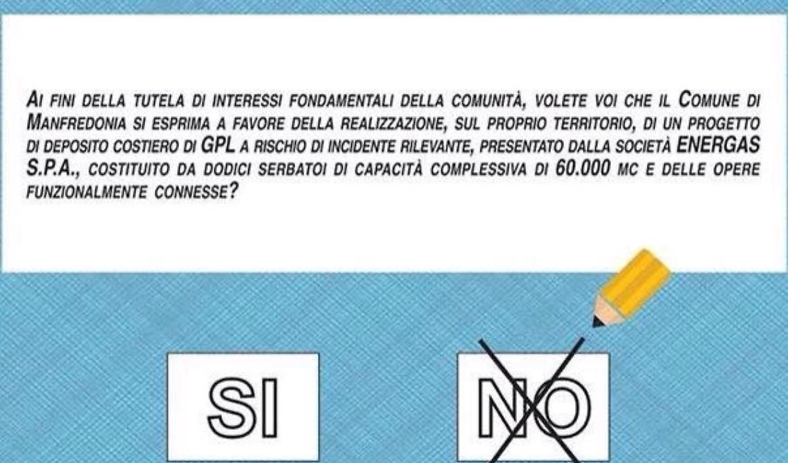 Manfredonia al voto contro il mostro ambientale Energas: già in 8mila alle urne