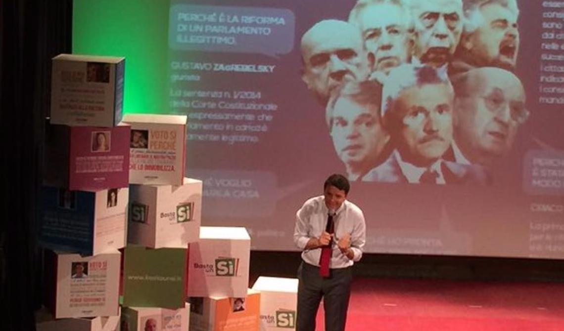 Potenza, Renzi in teatro per le ragioni del "Sì", studenti e associazioni in piazza dicono "No"