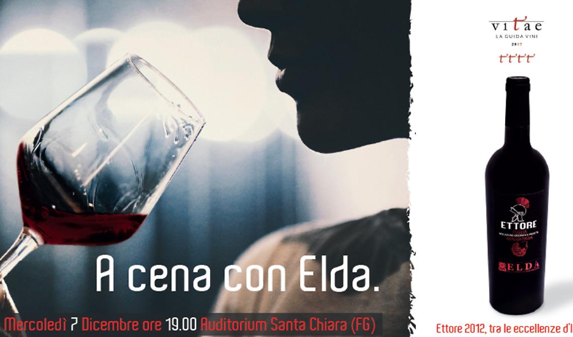 Tu metti una sera a cena con Elda per un appuntamento di... vino