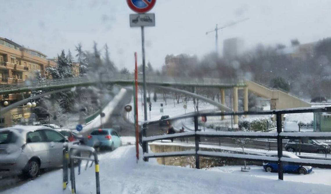 Prima neve, disagi a Potenza 