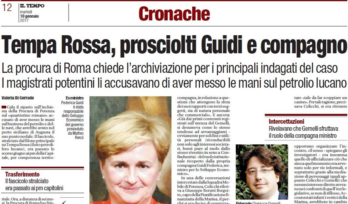 Tempa Rossa: per la Procura di Roma è un'inchiesta "flop". Chiesta l'archiviazione