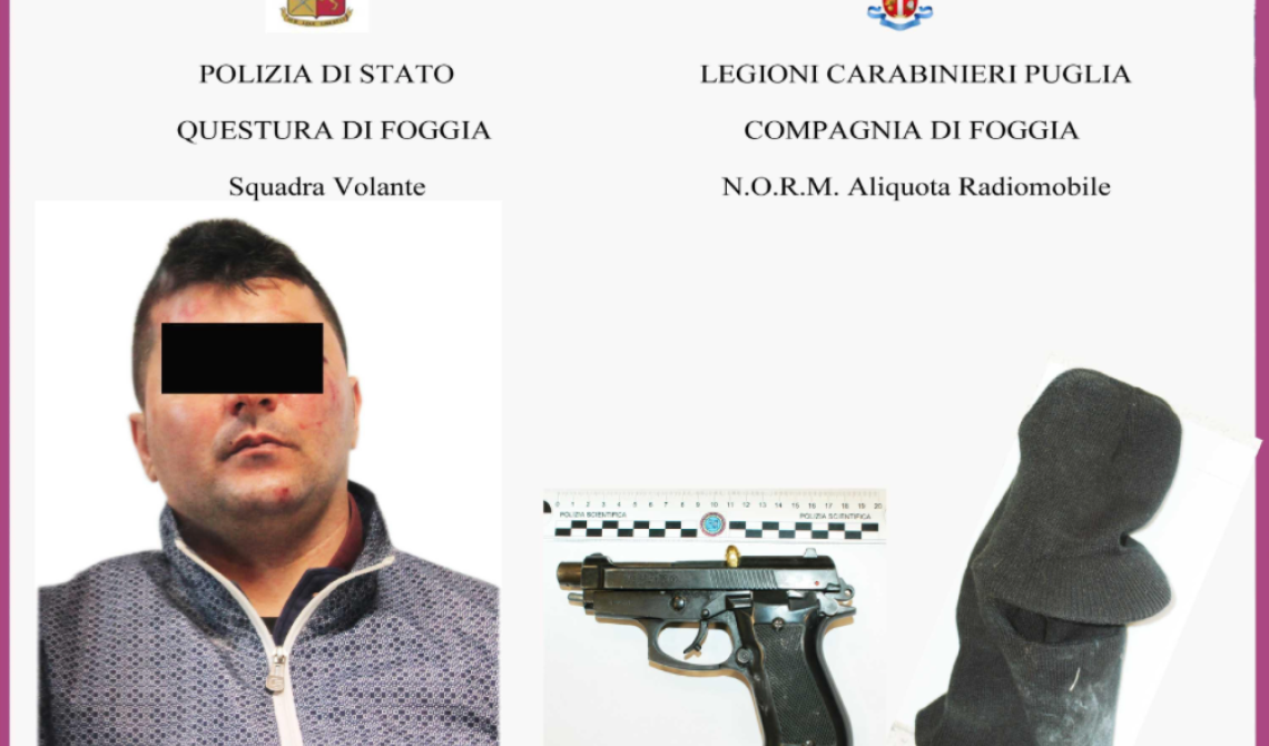 Bar "Victor", si sfiora la tragedia: rapinatore esplode due colpi di pistola ad altezza uomo, arrestato