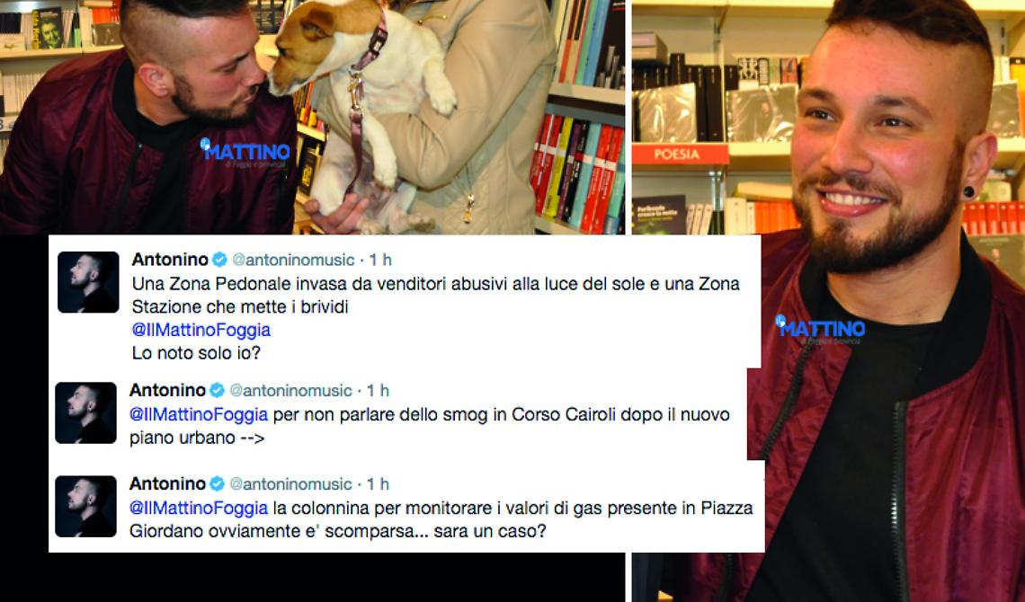 Foggia irriconoscibile per Antonino, il cantante: «Zona stazione da brividi»