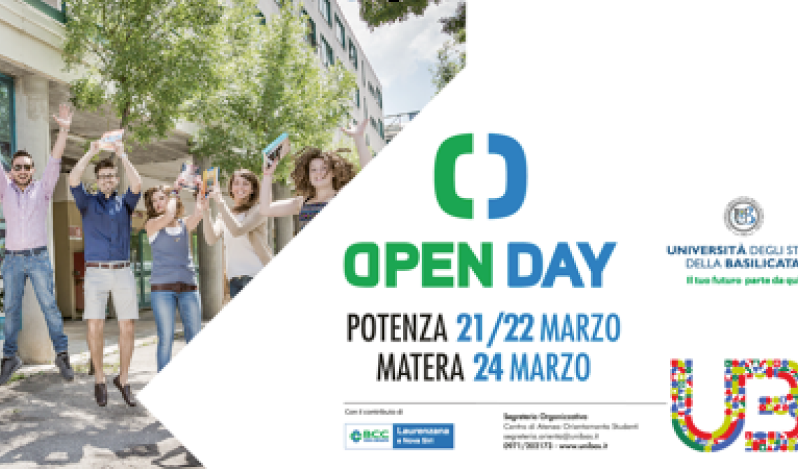 Porte aperte all'Unibas con gli Open day
