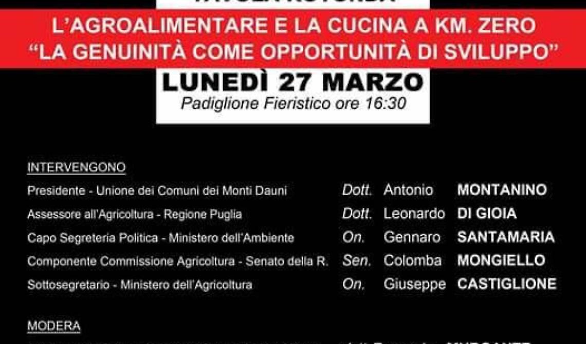 Agroalimentare e cucina a km 0, la genuinità come opportunità di sviluppo