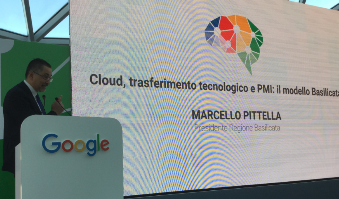 Pittella punta sull'intelligenza artificiale di Google per rilanciare le imprese lucane