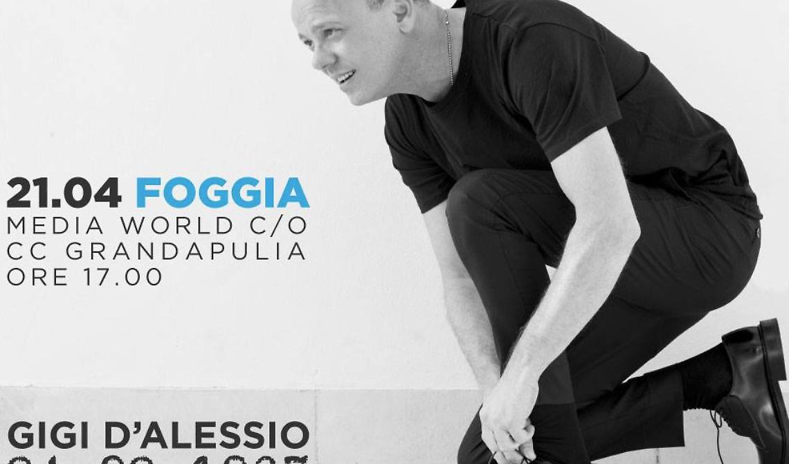 Il 21 aprile Gigi D'Alessio fa tappa al GrandApulia di Foggia