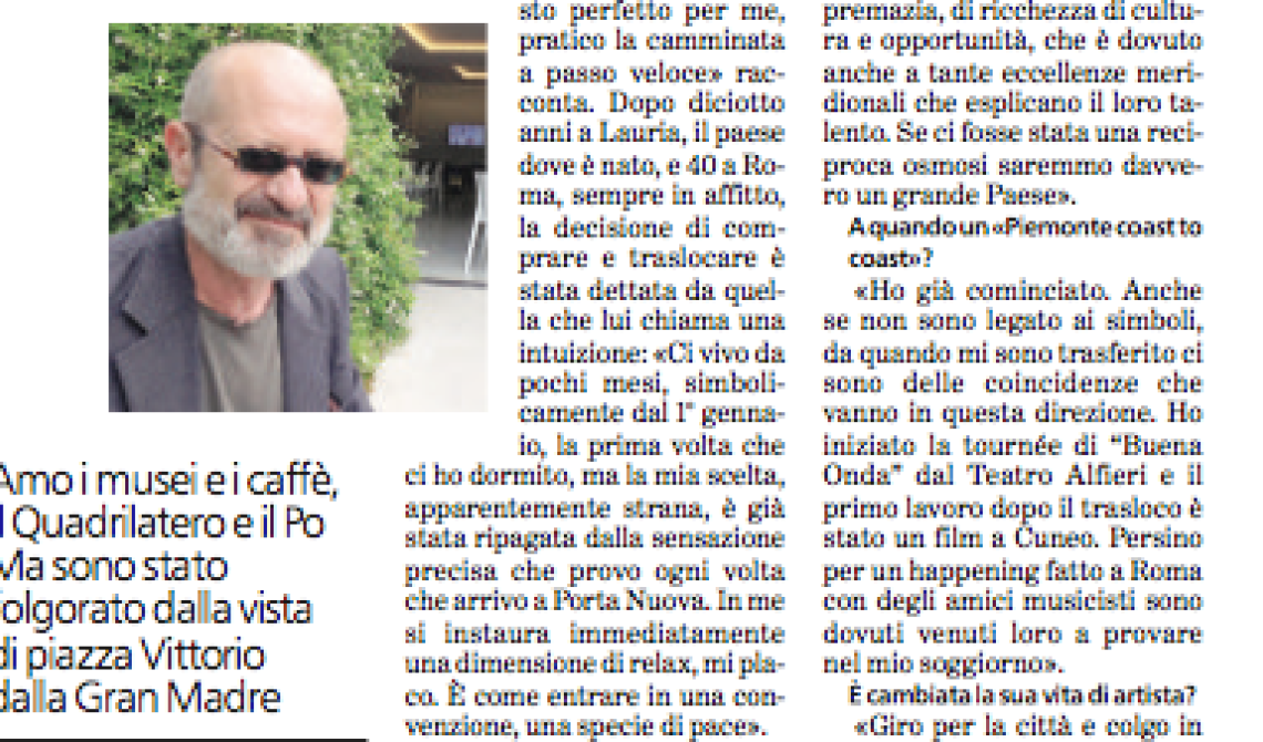 Rocco Papaleo ora è piemontese: ha comprato casa a Torino