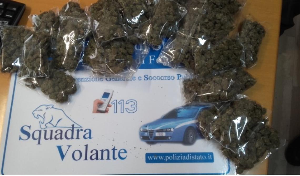 Via Lucera: sul terrazzo condominiale 280 grammi di marijuana 