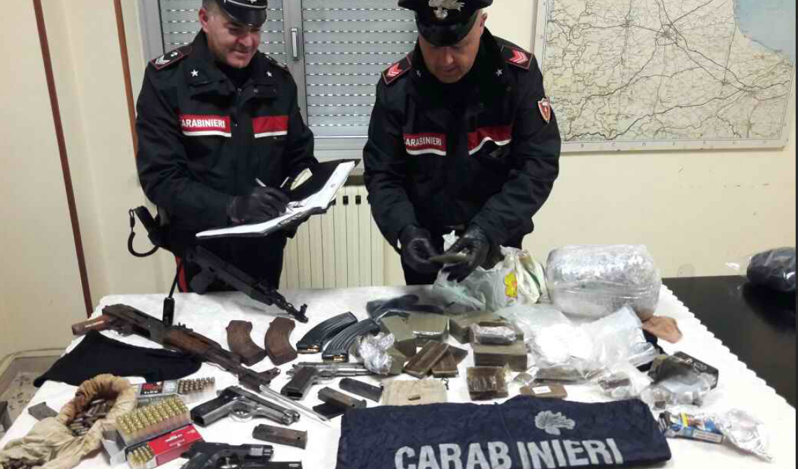 San Severo: un arsenale nascosto in  un camper "abbandonato" 