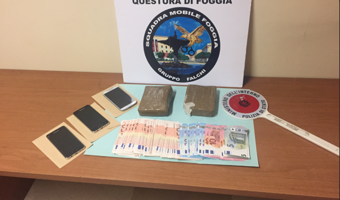 San Severo, staffetta tra corrieri della droga: arrestati tre albanesi, in auto un chilo di eroina purissima 