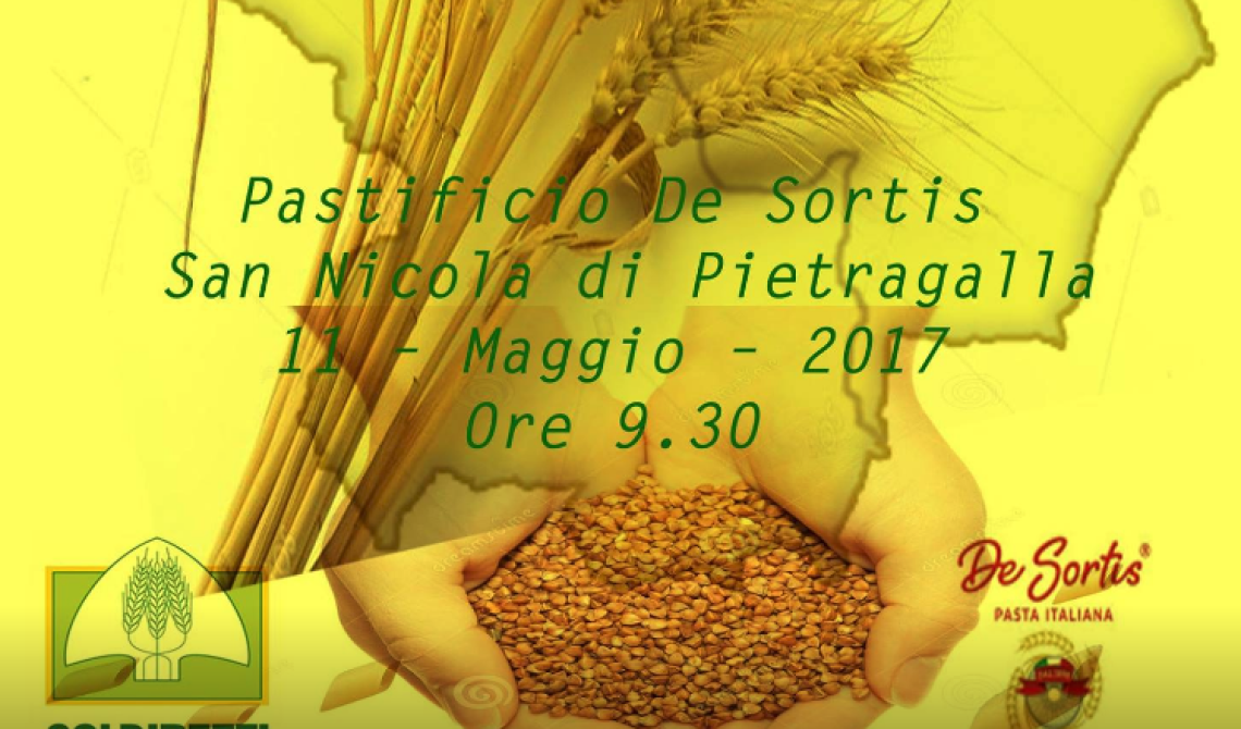 Pietragalla, accordo sul grano: la Coldiretti promuove la pasta tutta lucana