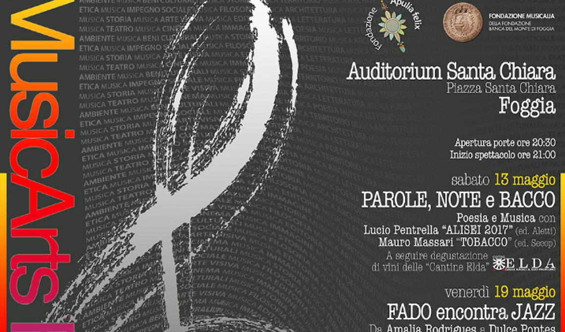 Maggio e giugno foggiani all'insegna dell'arte targata "MusicArts Felix", cinque gli appuntamenti in calendario 