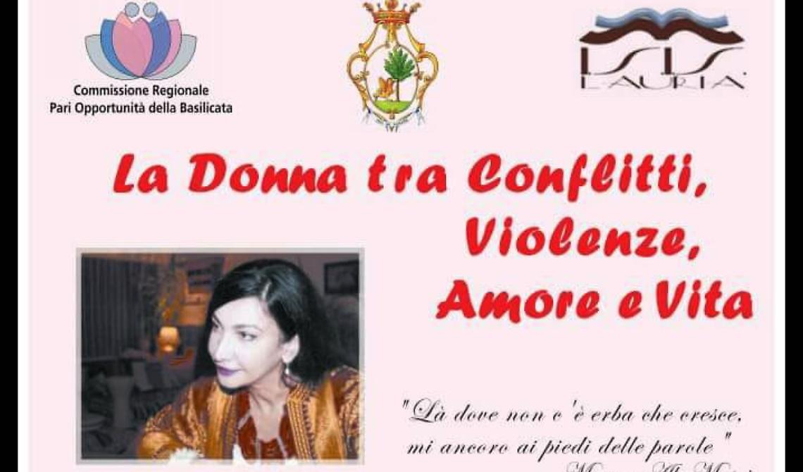 Lauria: la poetessa siriana Maram Al Masri racconta le sue storie di donne, d'amore e di conflitti agli studenti del Miraglia