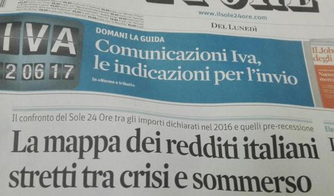 Redditi 2016: dopo Bolzano c'è la ricca Potenza 