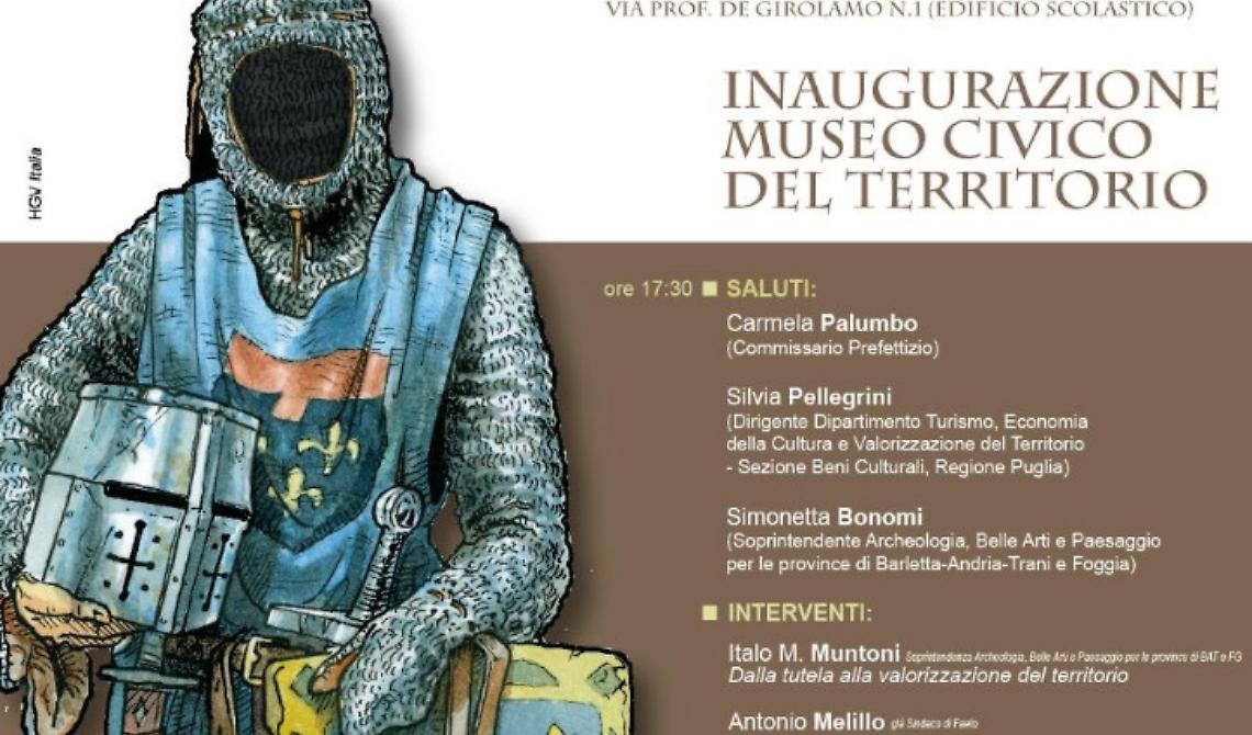 Giovedì 15 giugno, Faeto inaugura il suo Museo Civico del Territorio: subito porte aperte ai cittadini