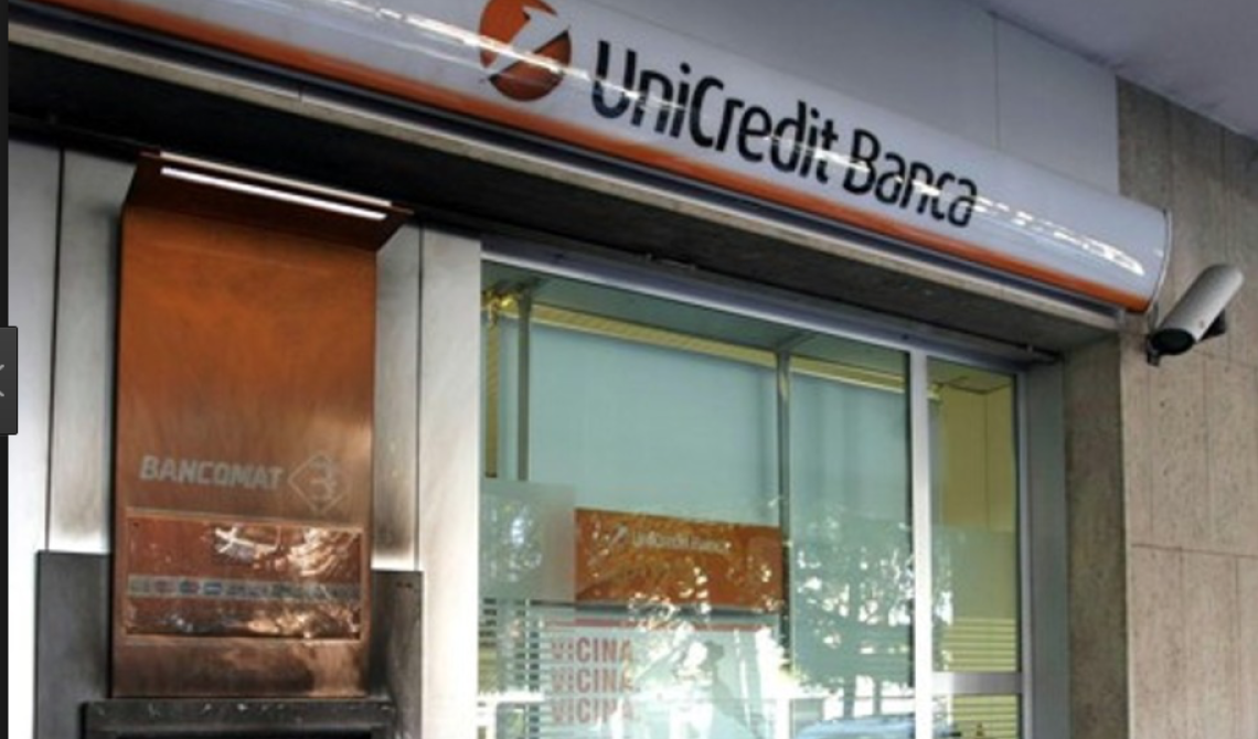 Rapinatore solitario mette a segno un colpo da 60 mila euro alla UniCredit Banca