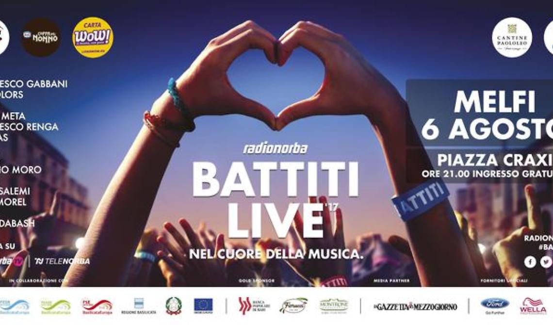 Melfi, c'è attesa per il Batti live con Renga ed Ermal Meta
