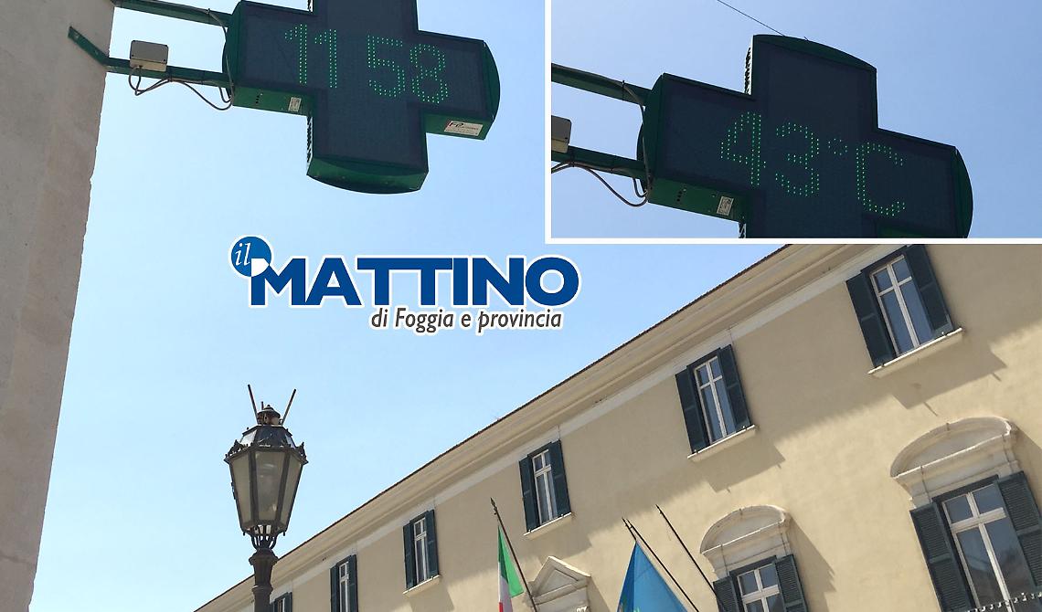 "Lucifero" si prende Foggia: la città brucia a 43 gradi