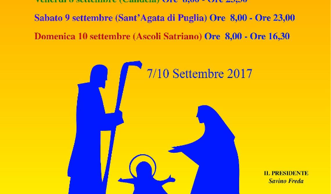 48° Convegno Nazionale “Il Presepio segno di fraternità”: a Candela, Ascoli Satriano e Sant’ Agata di Puglia