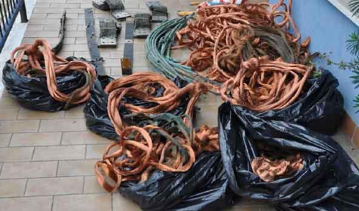 Apricena: arrestato  pregiudicato per furto  di cavi in rame 