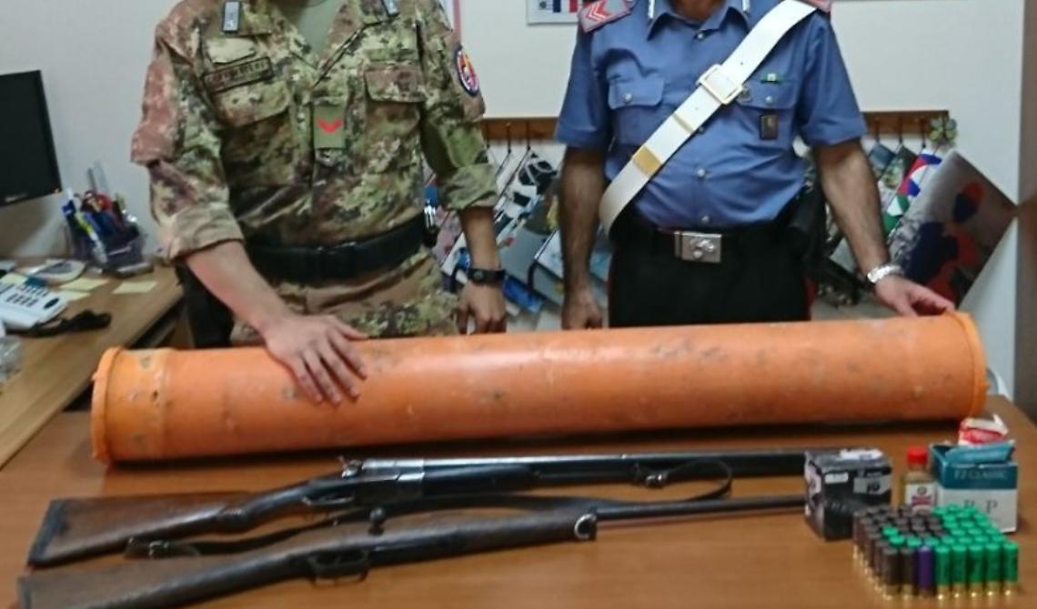 Nella sua masseria fucili e proiettili: arrestato allevatore di Carpino 