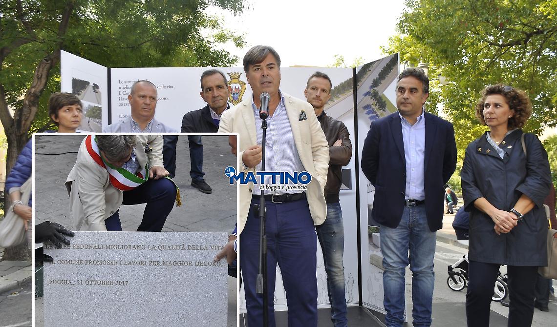 Foggia, il sindaco Landella inaugura il «salotto» della città