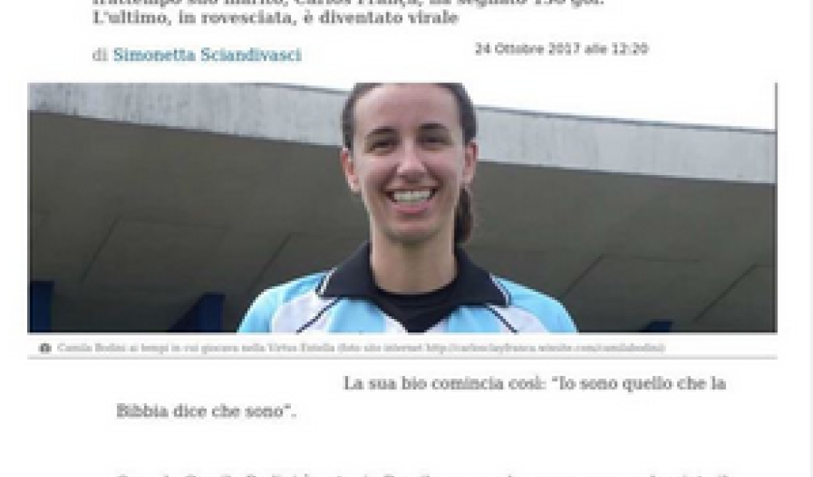 Potenza calcio mediaticamente inarrestabile: il Foglio racconta Camila Bodini, moglie del bomber rossoblu