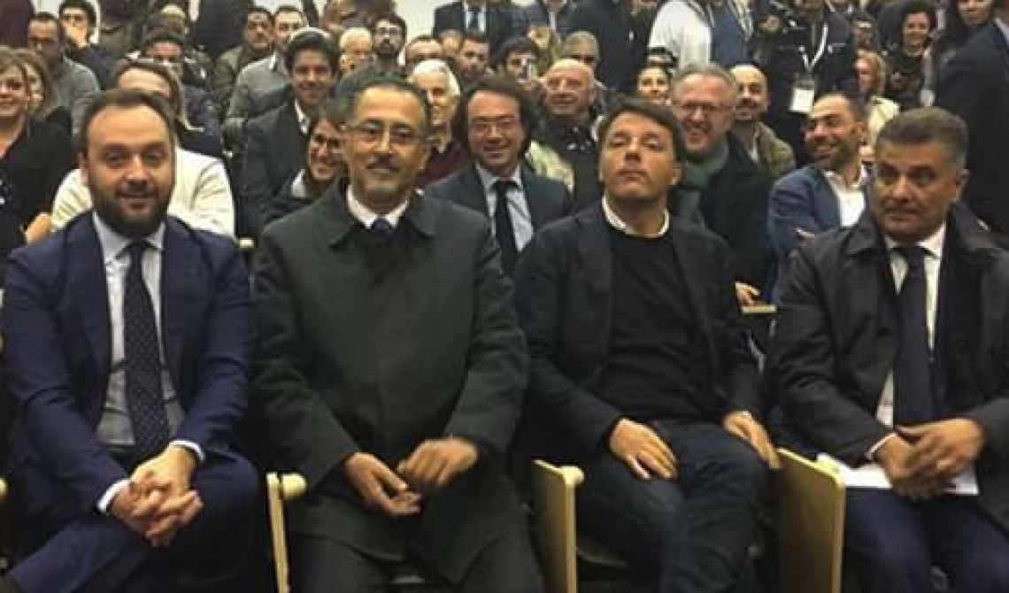 «Che facce da...». E la foto di Renzi con i big lucani del Pd diventa virale sui social