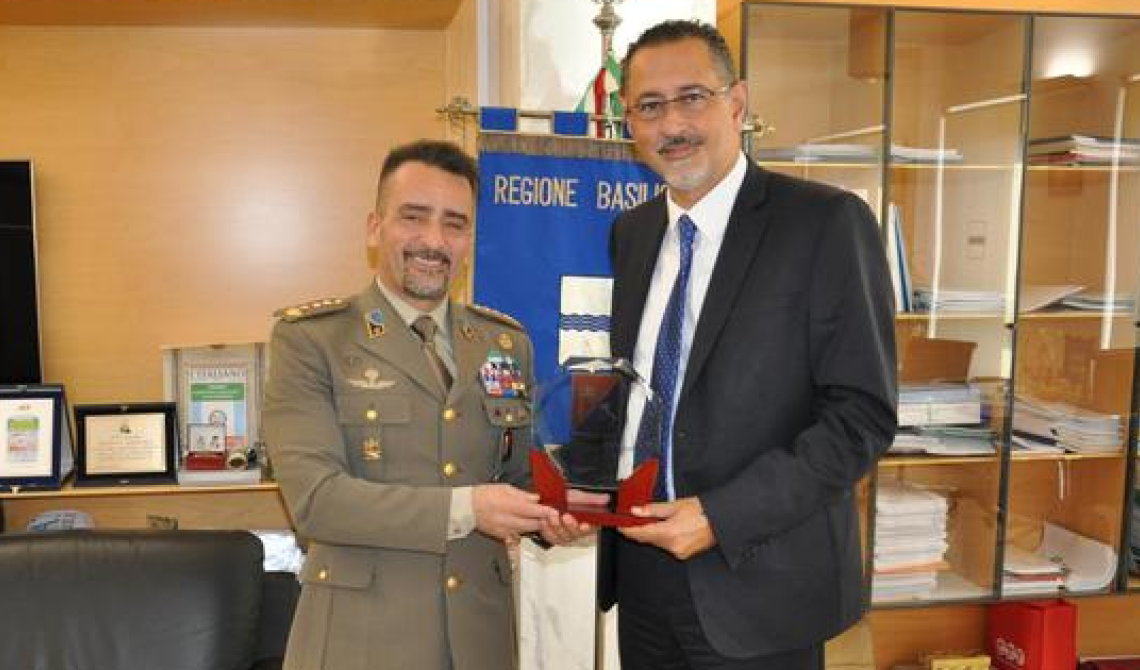 Il colonnello Di Blasio fa visita al governatore Pittella