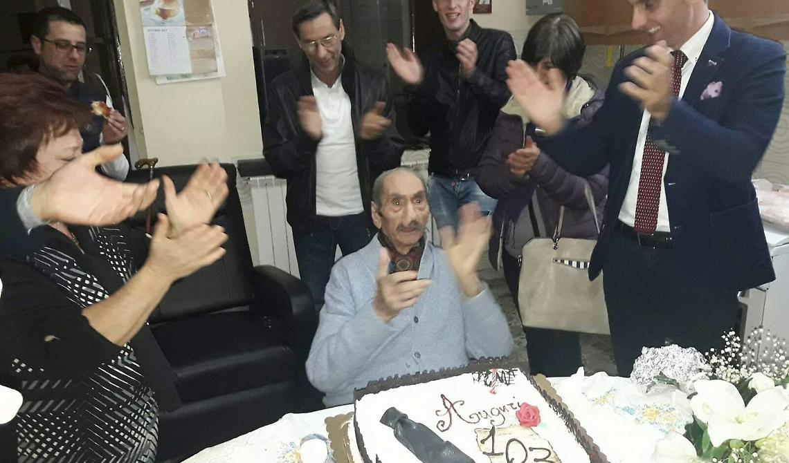 Torremaggiore: il sig.Emilio Sacco compie 103 anni, gli auguri del Sindaco Monteleone
