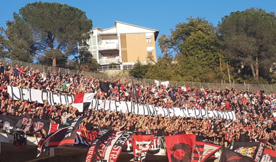 Ordine Pubblico, partita Ascoli Piceno-Foggia: il plauso del questore ai tifosi rosso-neri