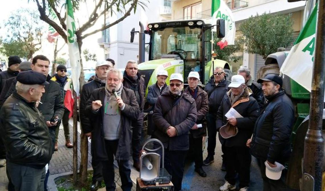 Agricoltori materani protestano contro Agea