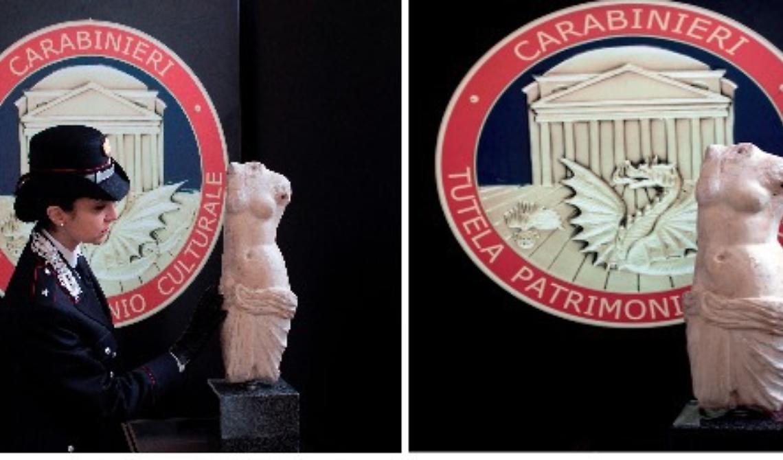 Foggia, la dea dell’amore Afrodite torna in Italia