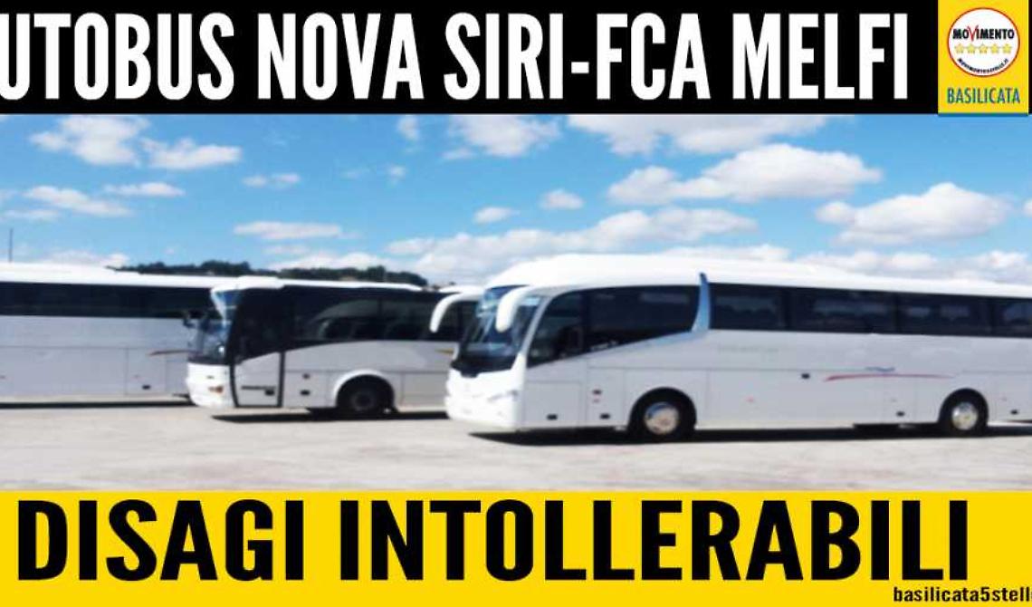 Disagi su autobus Nova Siri-Melfi, la denuncia di Leggieri (M5s) 