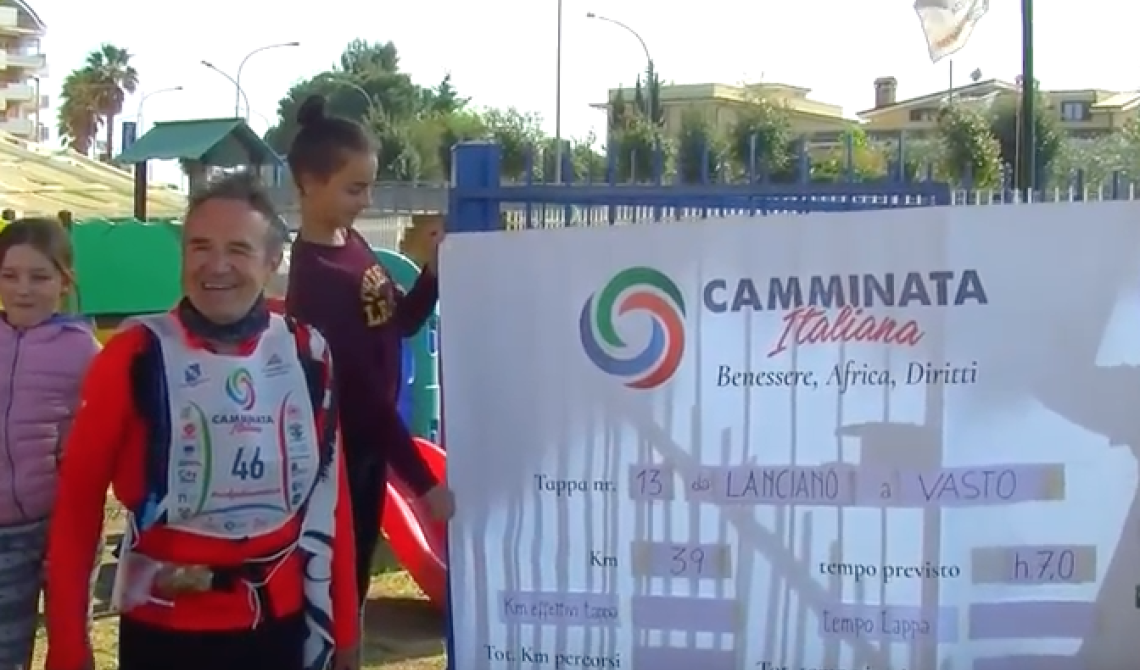 Arriva a Foggia la camminata di Malagutti per i diritti dei bambini