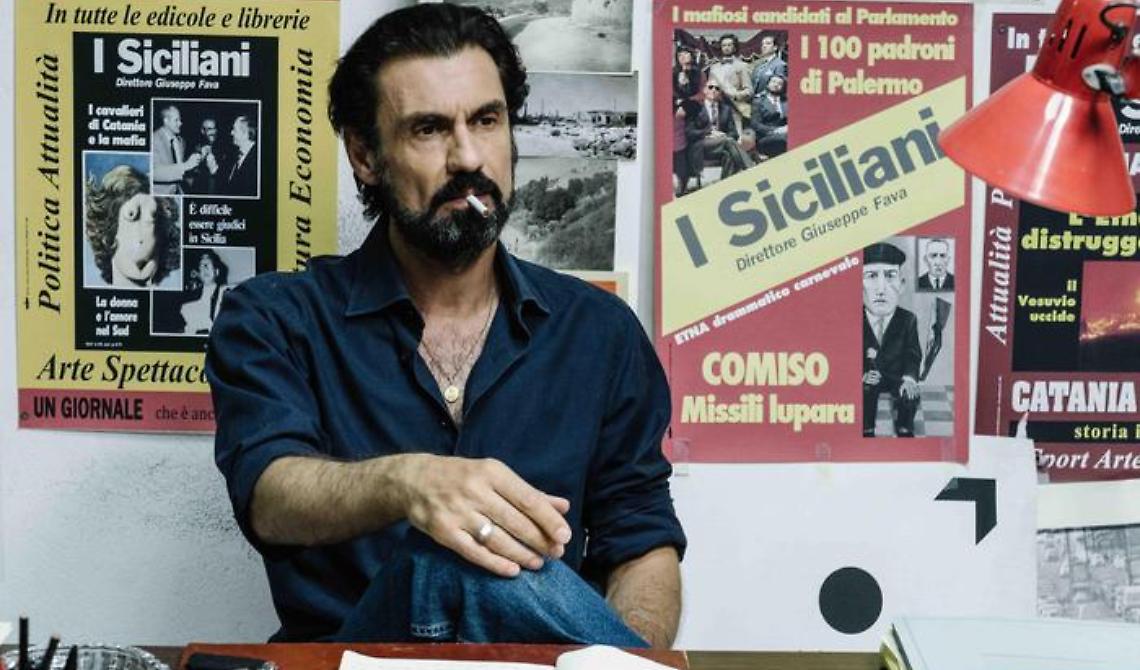 L'attore lucerino Fabrizio Gifuni è Pippo Fava in "Prima che la notte"