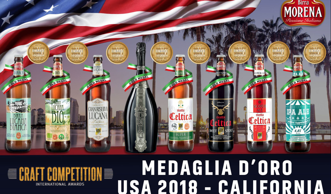 California: otto medaglie d’oro per Birra Morena 