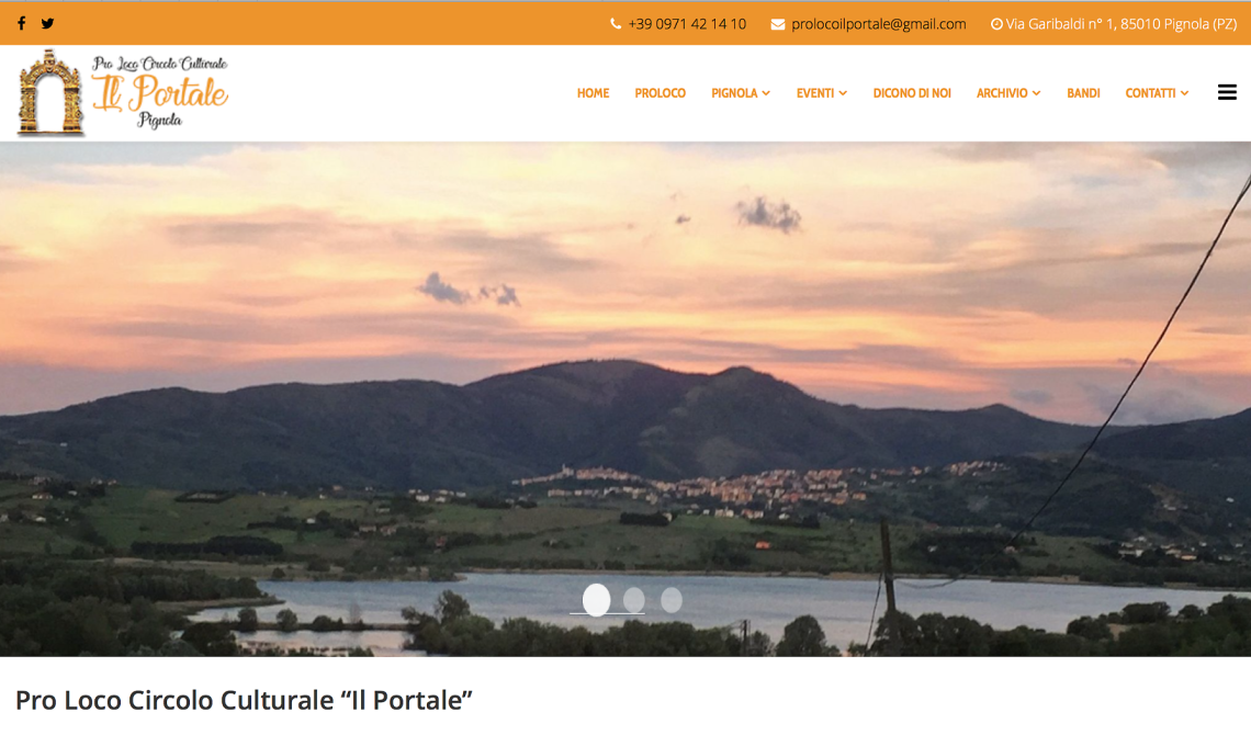 “Il Portale”, on line il nuovo sito della Pro Loco di Pignola