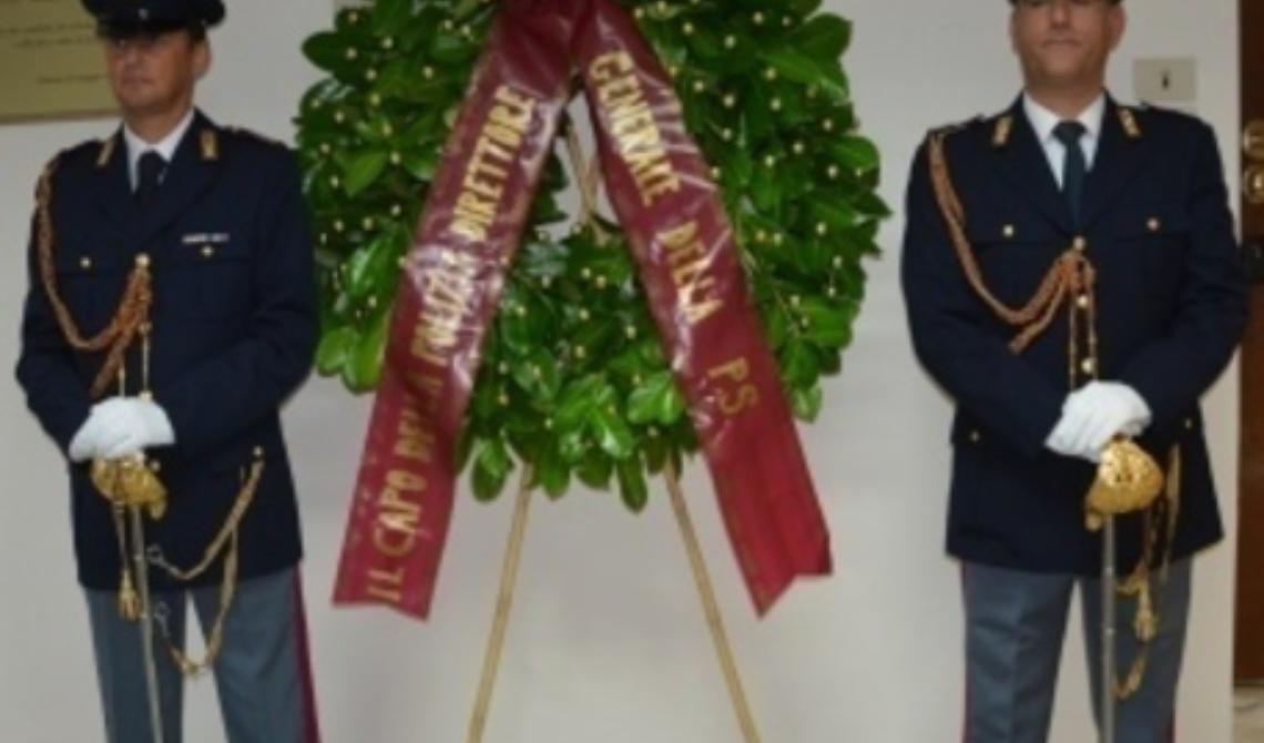 Potenza, cerimonia di commemorazione dell'agente scelto Tammone