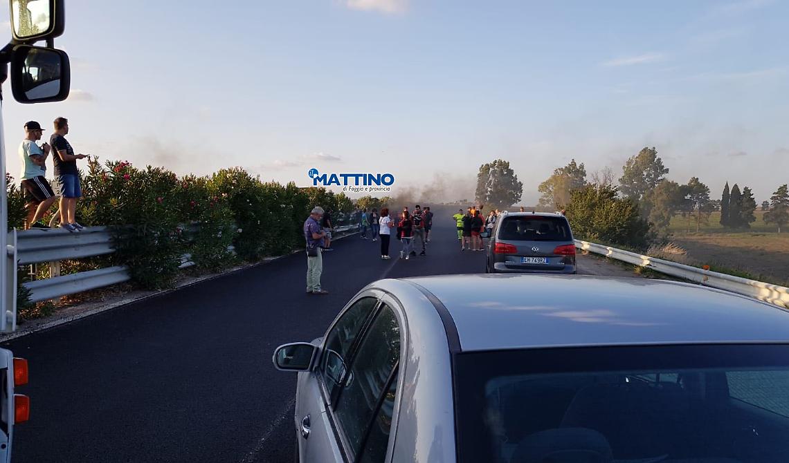 Assalto a un portavalori vicino Cerignola, autostrada bloccata