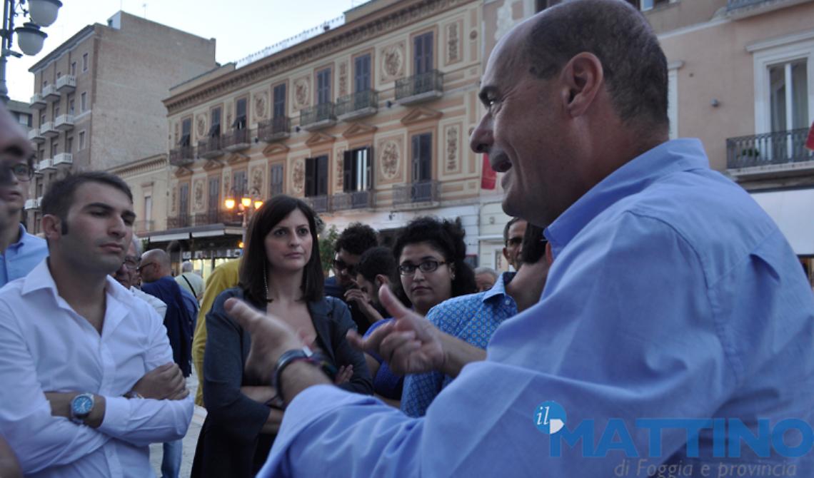 Zingaretti a Foggia con tutti i candidati sindaco Pd della Capitanata