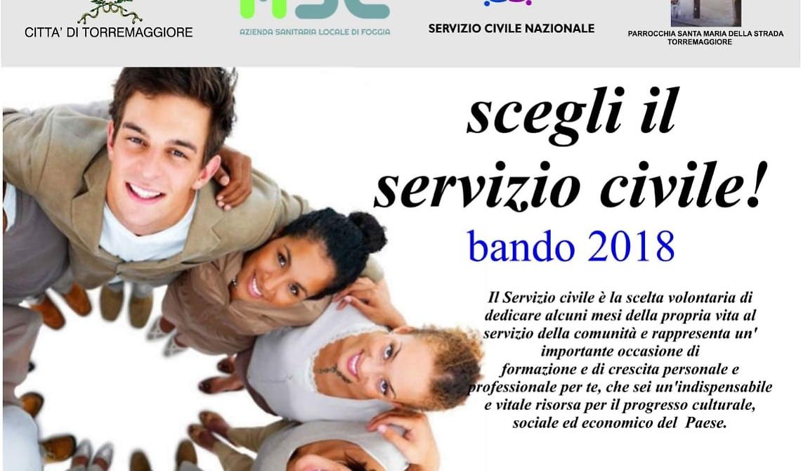Torremaggiore: ecco tre progetti di Servizio Civile. Possibile presentare domanda di partecipazione entro il 28 settembre 