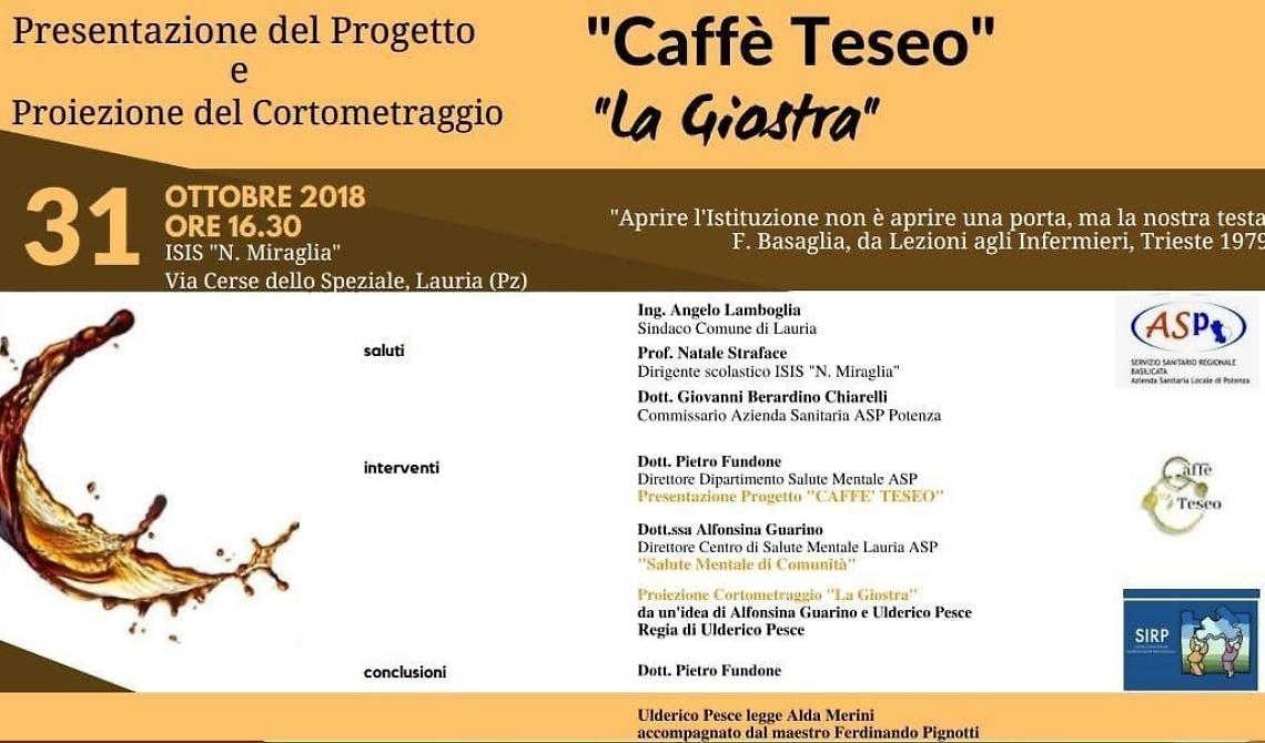 Asp, domani “Caffè Teseo” fa tappa a Lauria