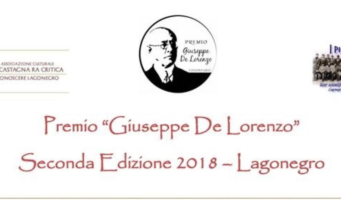 A Lagonegro la seconda edizione del Premio nazionale "Giuseppe De Lorenzo"