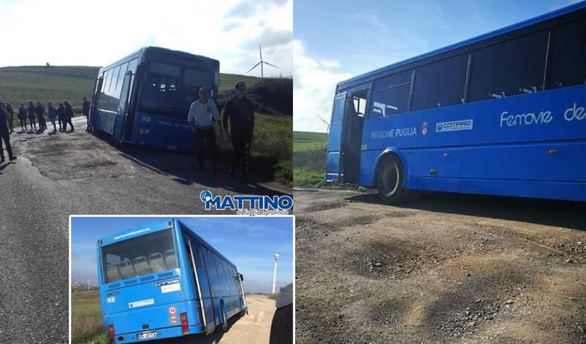 Autobus di studenti fuori strada sulla Rocchetta-Lacedonia, Gatta: «Metterò fine a questa vergogna»