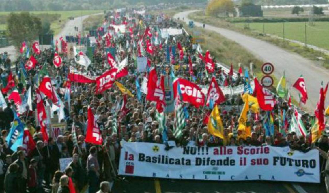 Scorie nucleari, il 15esimo anniversario della protesta di Scanzano
