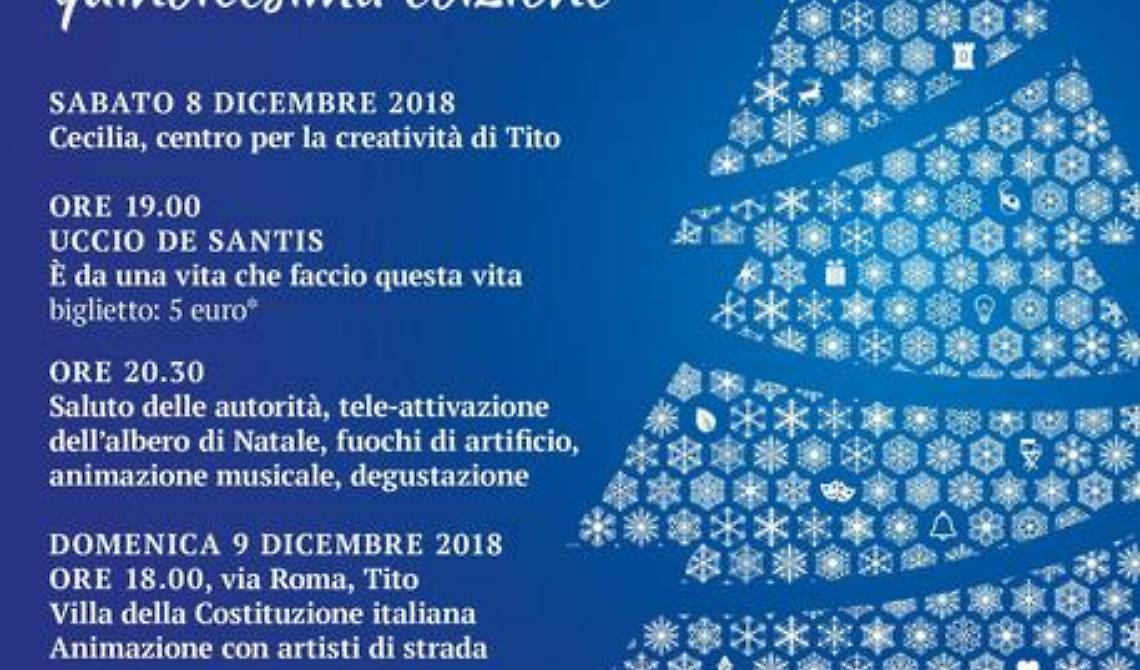 A Tito l'albero di Natale più grande della Basilicata e del Sud Italia