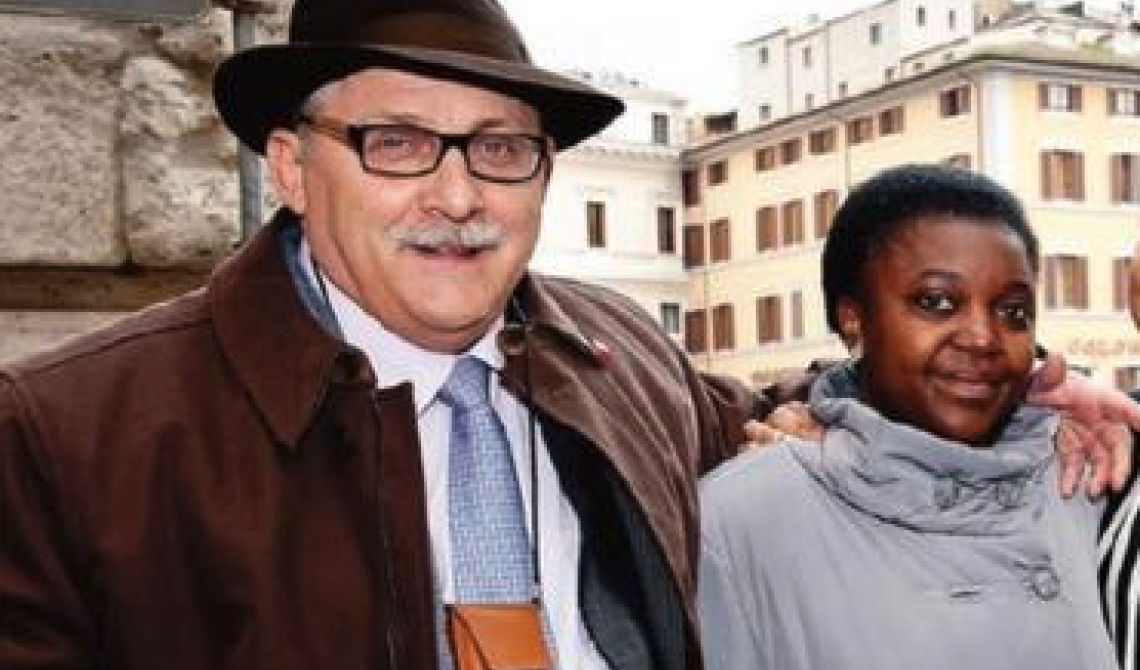 Calderoli le dice che un orango e viene giustamente condannato, ora il marito della Kyenge si candida con la Lega